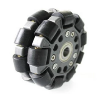 Nexus Robot All Side Wheel 3.94 Inch 100mm Double Plastic Round-Wheel Omni Wheel Central bearings 14060