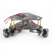 Nexus Robot 3WD 1.89 Inch 48mm Omni-Wheel Triangular Robot Platform Chassis with Encoder / Black 15001B