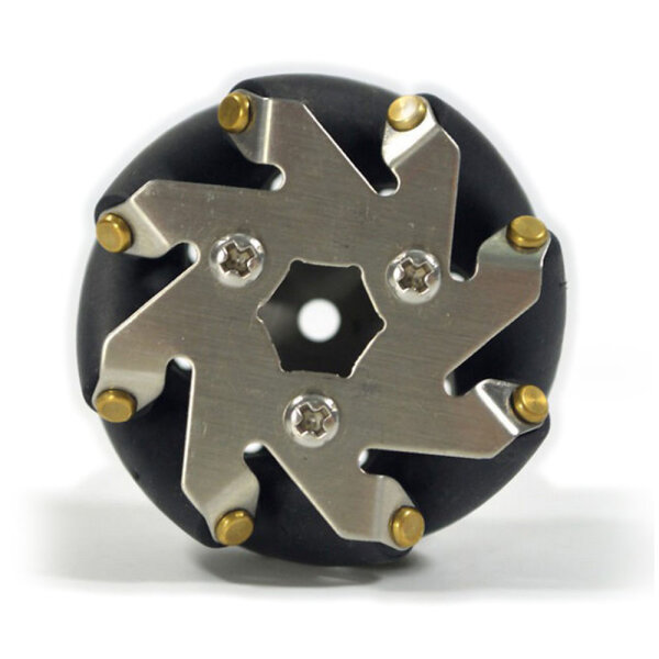 Nexus Robot 1.88 Inch (48mm) Stainless Steel Round Wheel Set Mecanum Wheel Bearing Rollers 14209 (2x Left + 2x Right)