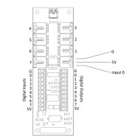 Phidgets 1203_2B - Text LCD Display 20X2 Wei&szlig;, Integriertes Phidget Interface Kit 8/8/8