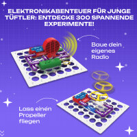 noDNA electronics construction kit - 300 exciting experiments for children aged 8 and over incl. learning quiz &amp; illustrated instructions