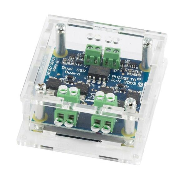Phidgets Acrylic Enclosure 3822_0 for the 3053 - SSR Dual Relay Board